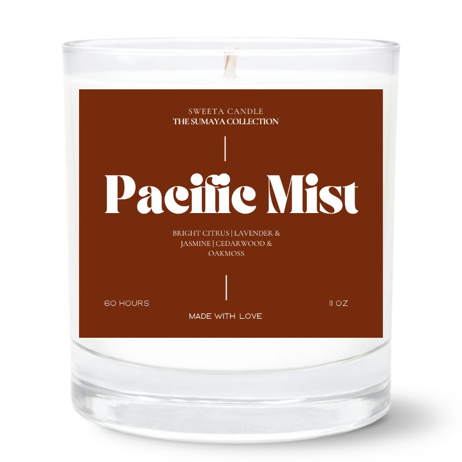 Pacific Mist Scented Candle | Citrus, Lavender & Cedarwood