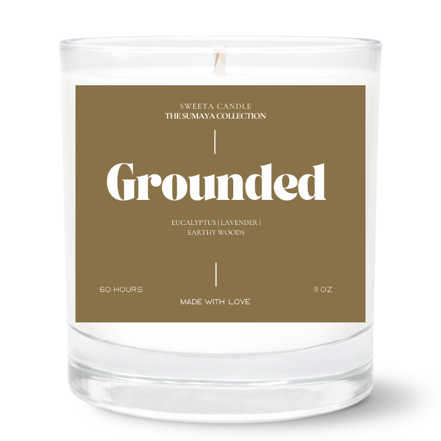 Grounded (Eucalyptus + Lavender) Luxury Scented Candle | 11oz Large Jar