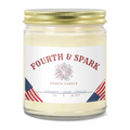 Fourth & Spark Holiday Soy Candle – Cinnamon, Cream & Vanilla (9 oz)
