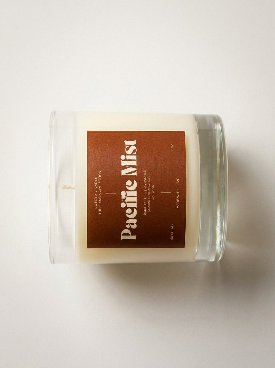 Pacific Mist Scented Candle | Citrus, Lavender & Cedarwood