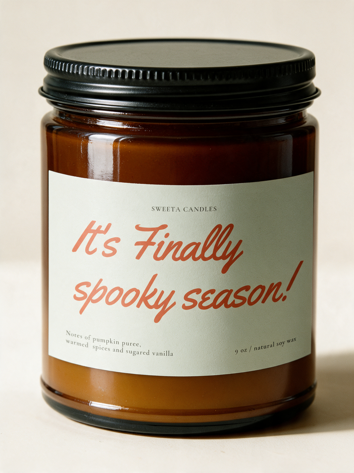 It's Finally Spooky Season Candle | Pumpkin Vanilla | 9oz